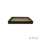 Bali Wood Tray Candle Holder