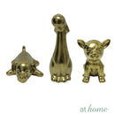 Golden Ceramic Dog Nordic Tabletop Decor