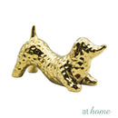Golden Ceramic Dog Nordic Tabletop Decor