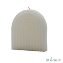 Marsala At Home 1PC Sculptural Unscented Decorative Smokeless Candle For Home, Hotel And Office