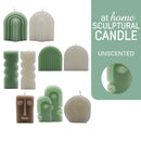 Marsala At Home 1PC Sculptural Unscented Decorative Smokeless Candle For Home, Hotel And Office