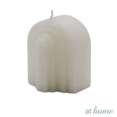 Marsala At Home 1PC Sculptural Unscented Decorative Smokeless Candle For Home, Hotel And Office
