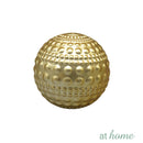Rahi 1pc Ceramic Ball/Sphere At Home White/Gold Nordic Decor Ball For Bowl Vases Living Dining