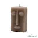 Marsala At Home 1PC Sculptural Unscented Decorative Smokeless Candle For Home, Hotel And Office