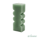 Marsala At Home 1PC Sculptural Unscented Decorative Smokeless Candle For Home, Hotel And Office