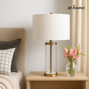 Unity/Umeko Table Lamp Glass/Travertine