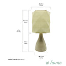 Louise 16 Inches Ceramic Table Lamp w/ Linen Shade
