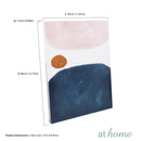 Set of 2 Blue Abstract Canvas Wall Art Decor