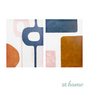 Set of 2 Blue Abstract Canvas Wall Art Decor