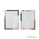 Set of 2 Blue Abstract Canvas Wall Art Decor