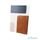 Set of 2 Blue Abstract Canvas Wall Art Decor