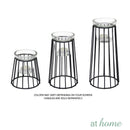 Deluxe Sloan Set of 3 Metal Candle Holder