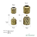 Deluxe Golden Ceramic Flower Vase w/ Cover
