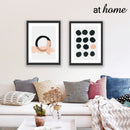 Pink & Black Circles Wall Frame