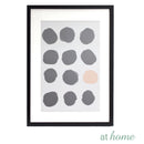 Pink & Black Circles Wall Frame