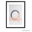 Pink & Black Circles Wall Frame
