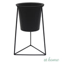 Succulent Metal Planter w/ Triangular Base and Pot