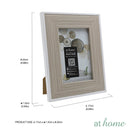 Classic Picture Frame w/ White Lining & Border Design