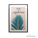 Green Palm & Quotes Wall Frame