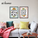 Pastel Framed Ready to Hang Wall Art Decor