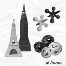 Deluxe Empire State & Eiffel Tower Ceramic Tabletop Decor