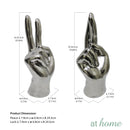 Deluxe Hand Signs Ceramic Tabletop Decor