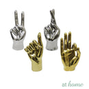 Deluxe Hand Signs Ceramic Tabletop Decor