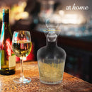 Farrah Glass Wine Bottle w/ Cover
