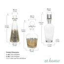 Farrah Glass Wine Bottle w/ Cover