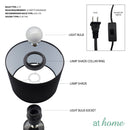 Deluxe Uffi Nordic 20 Inches Glass Table Lamp