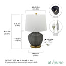 Deluxe Uffi Nordic 20 Inches Glass Table Lamp