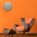 Sleek Silent Wall Clock Embossed Numbers - Sunstreet
