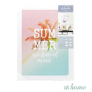 Set of 2 Summer Palm Trees Beach Canvas Wall Art