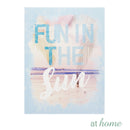 Set of 2 Summer Palm Trees Beach Canvas Wall Art