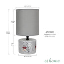 Gayle Woman 10 Inches Ceramic Table Lamp w/ Linen Shade