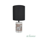 Genevive Woman 14 Inches Ceramic Table Lamp w/ Linen Shade