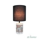 Genevive Woman 14 Inches Ceramic Table Lamp w/ Linen Shade