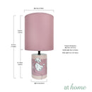 Genevive Woman 14 Inches Ceramic Table Lamp w/ Linen Shade