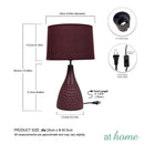 Aegean Alicia Nordic 15 Inches Ceramic Table Lamp