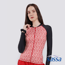 Fiery Summer Full Zipped Long Sleeved Rashguard with UPF 50