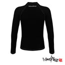 Essentials Black Long Sleeved Rashguard with UPF 50