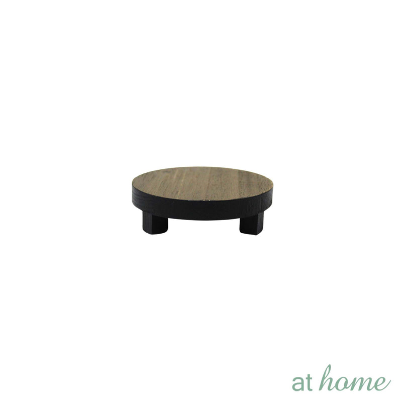 Bali Round Wood Candle Holder