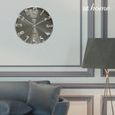 Onyx & Oscar or Owen & Oliver Metal Wall Clock 14-16in Sweep Mechanism Premium Metallic Finish — Deluxe Pieces