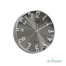 Onyx & Oscar or Owen & Oliver Metal Wall Clock 14-16in Sweep Mechanism Premium Metallic Finish — Deluxe Pieces