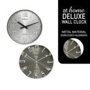 Onyx & Oscar or Owen & Oliver Metal Wall Clock 14-16in Sweep Mechanism Premium Metallic Finish — Deluxe Pieces
