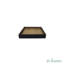 Bali Wood Tray Candle Holder