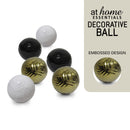Ceramic Sphere Hexagon Pattern Decor Ball