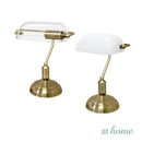 Godiva & Harper Metal Desk Lamp Timeless Antique Brass Finish — Deluxe Pieces