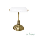 Godiva & Harper Metal Desk Lamp Timeless Antique Brass Finish — Deluxe Pieces