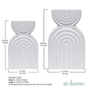 [MARKDOWN] Rhesse Decorative Vase Ceramic Matte Embossed Design